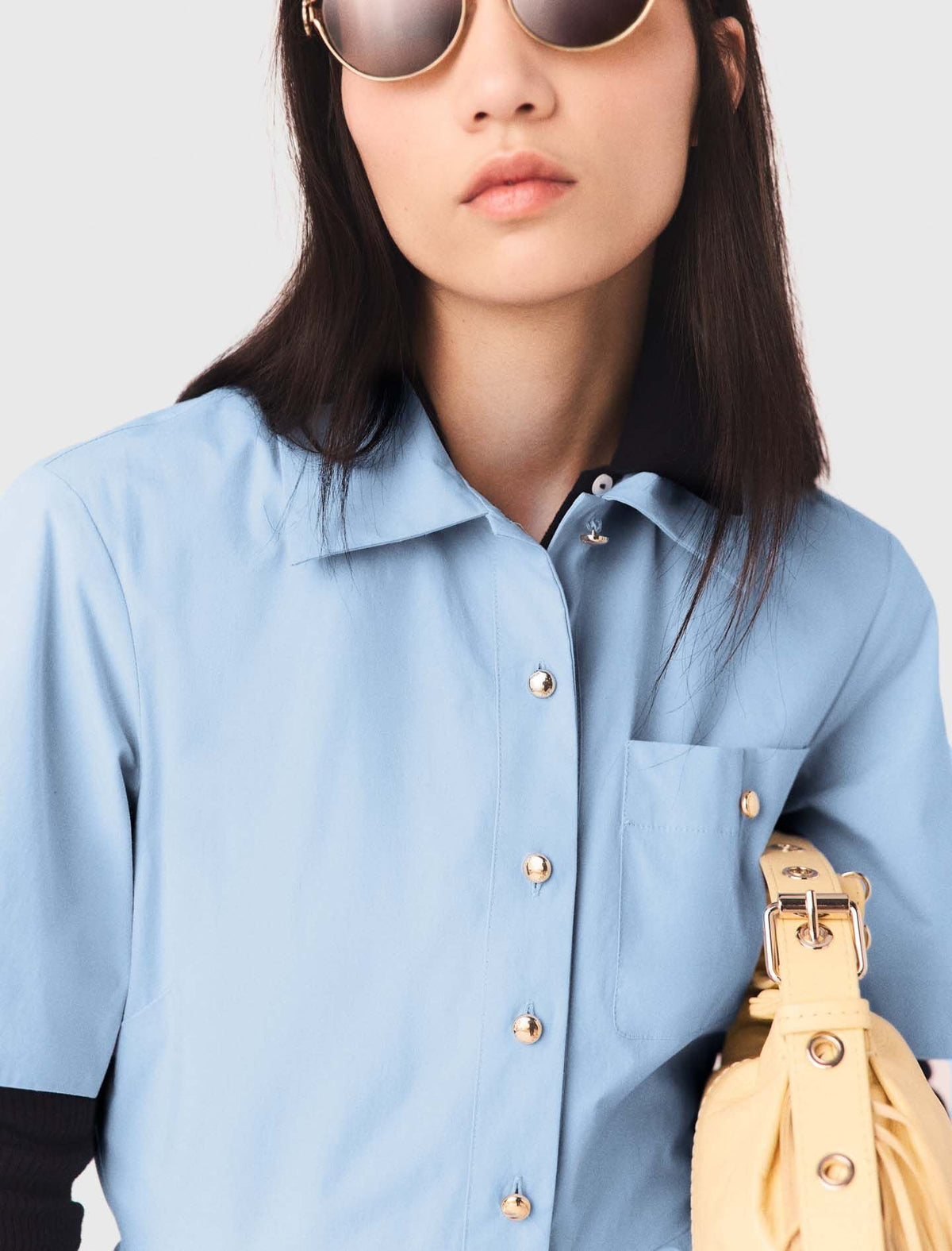 Flared shirt dress | Maje