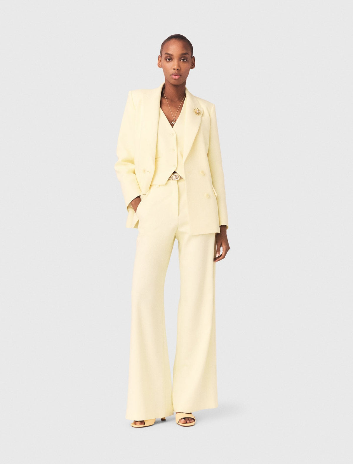 Double-breasted suit jacket | Maje