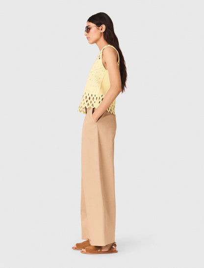 Crochet rhinestone top | Maje