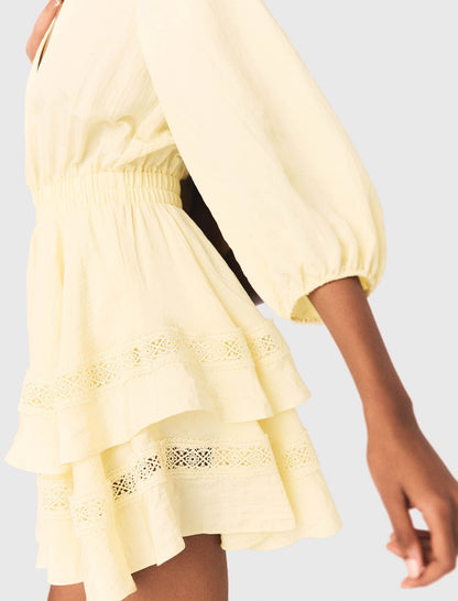 Short ruffled dress | Maje