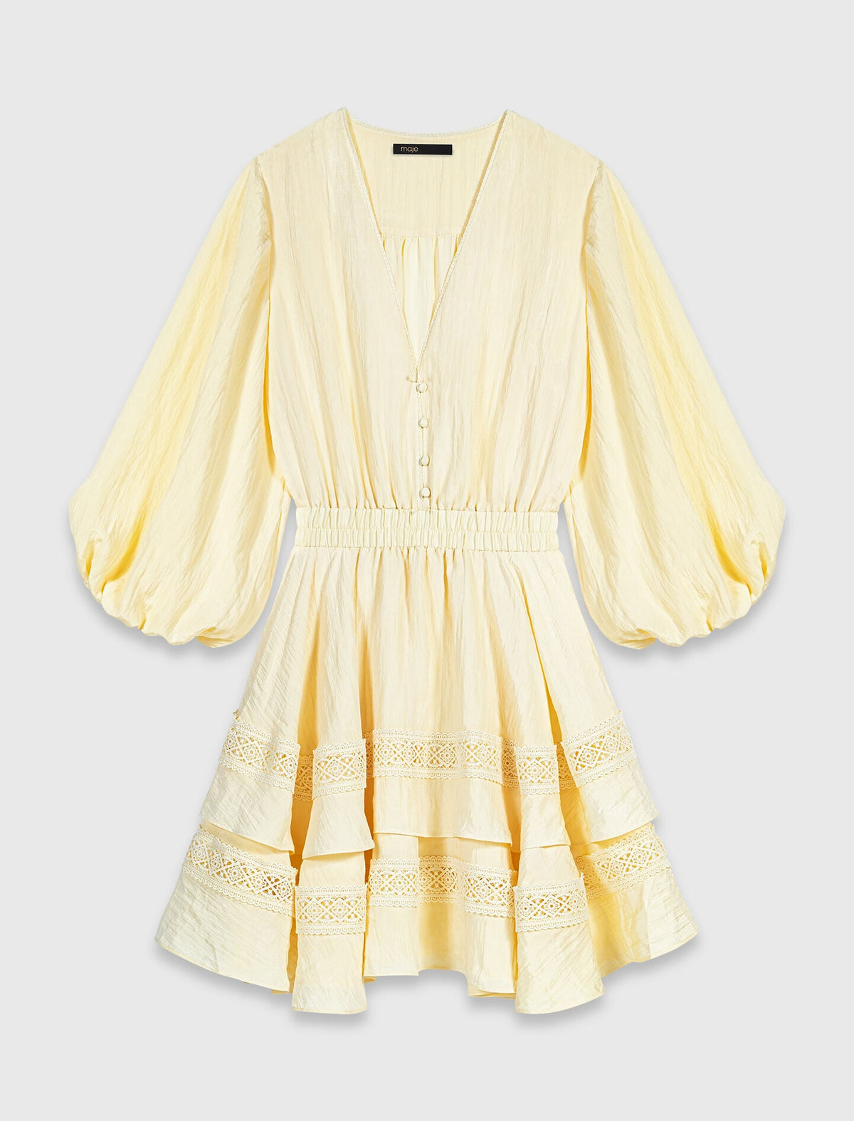 Short ruffled dress | Maje