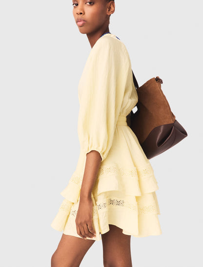 Short ruffled dress | Maje