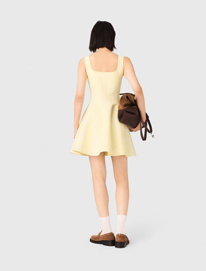Jacquard knit short dress | Maje