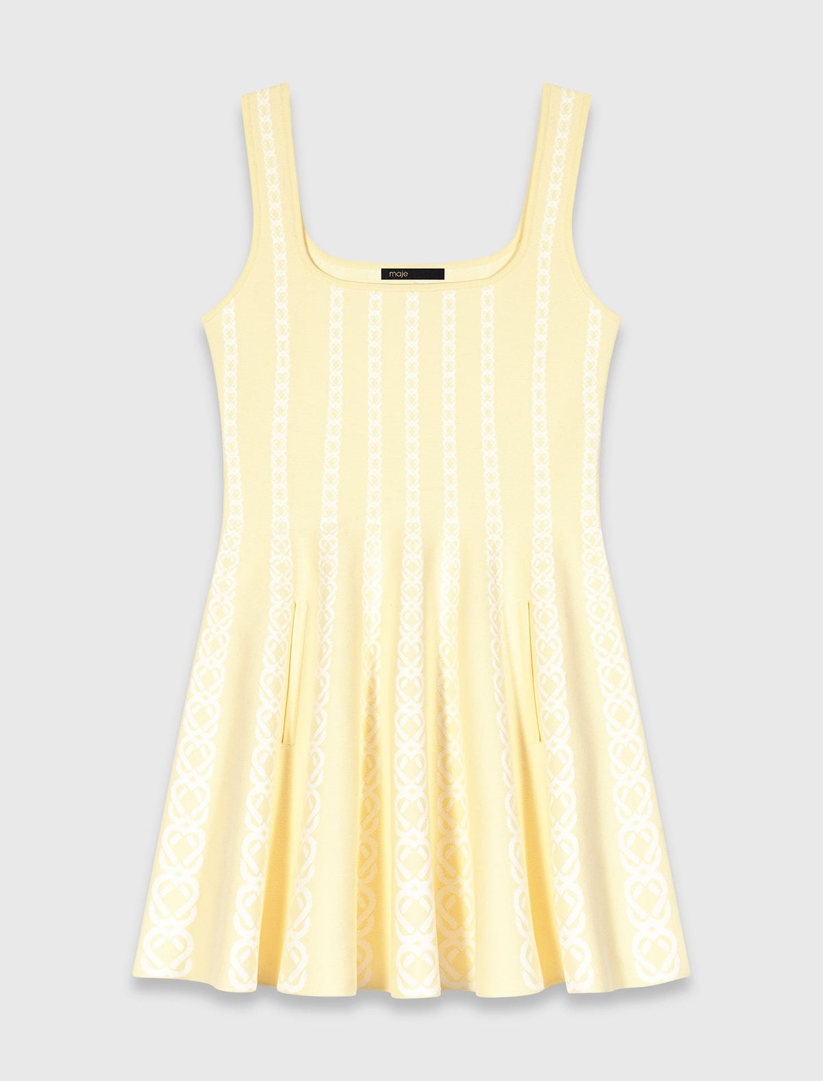 Jacquard knit short dress | Maje