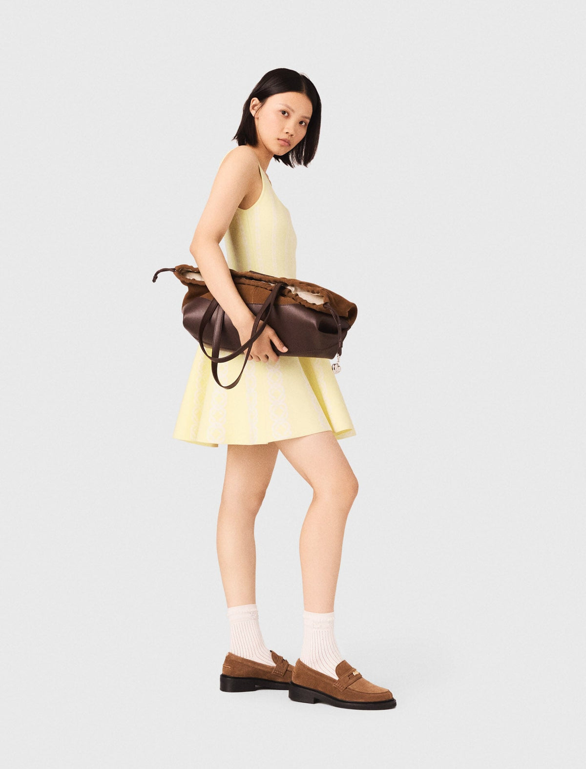 Jacquard knit short dress | Maje