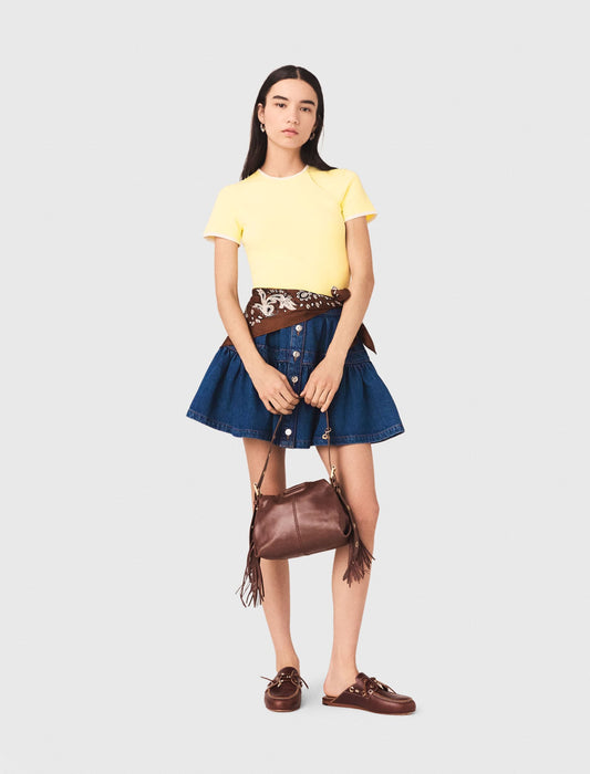Round back cut-out sweater | Maje