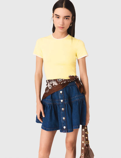 Round back cut-out sweater | Maje