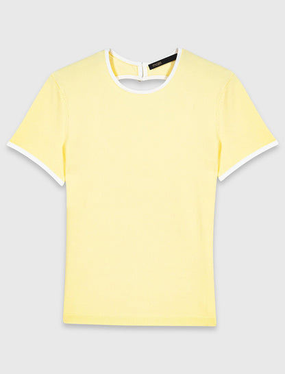 Round back cut-out sweater | Maje