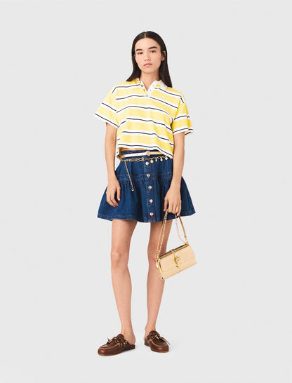 Striped short-sleeve polo | Maje