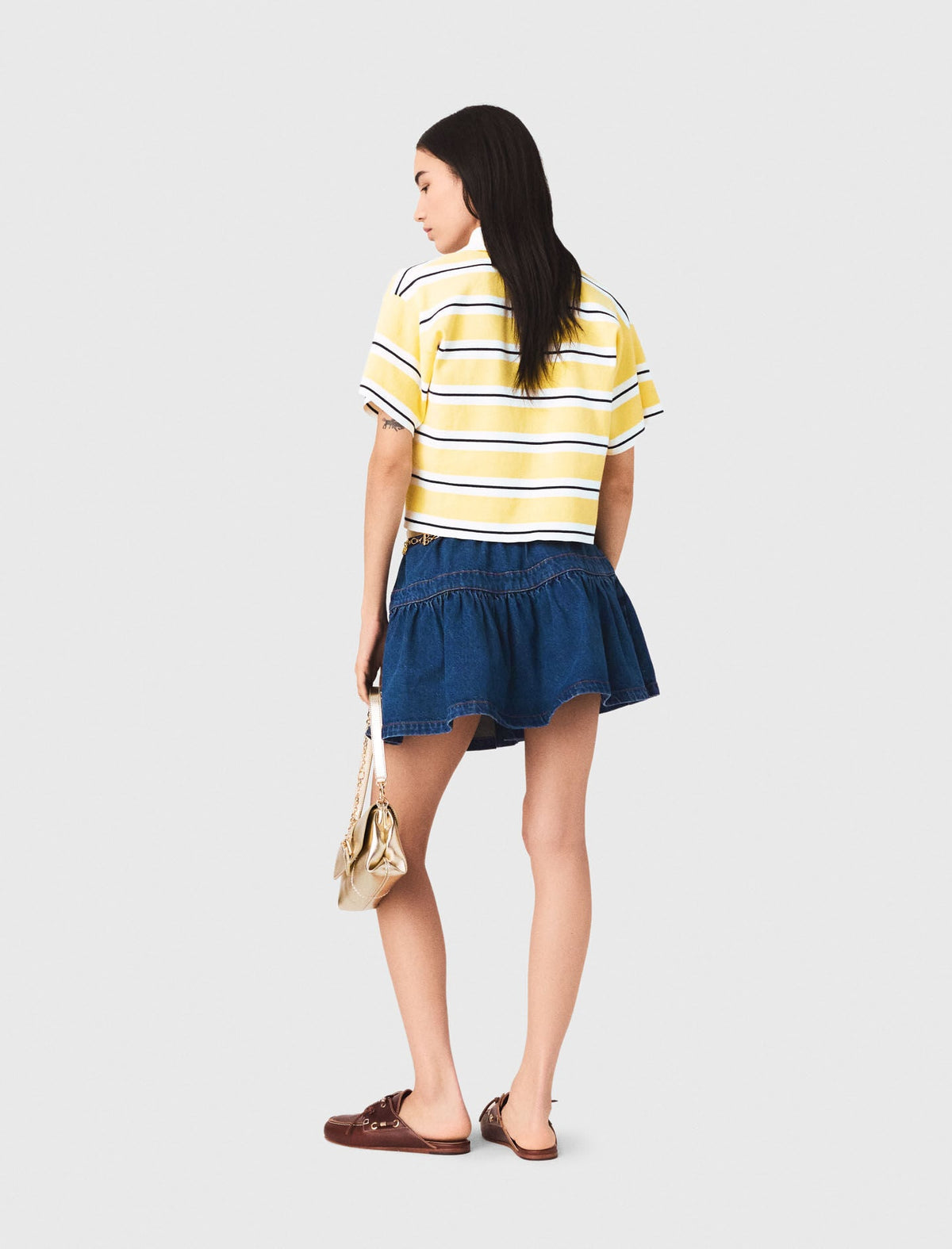 Striped short-sleeve polo | Maje