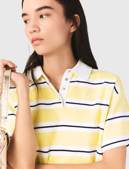 Striped short-sleeve polo | Maje
