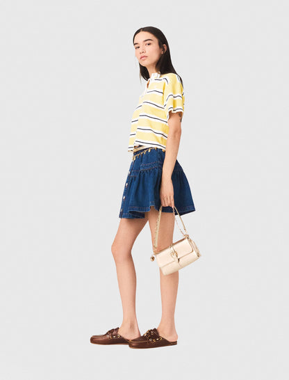 Striped short-sleeve polo | Maje
