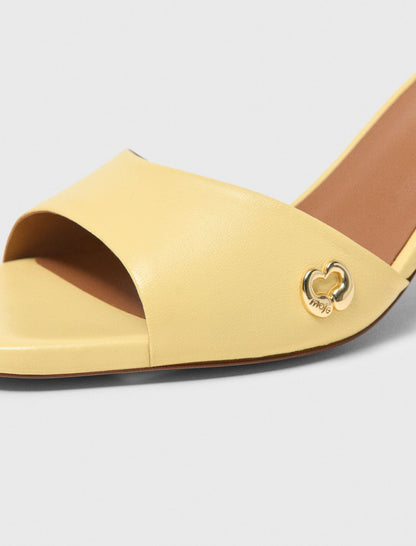 Leather mules | Maje