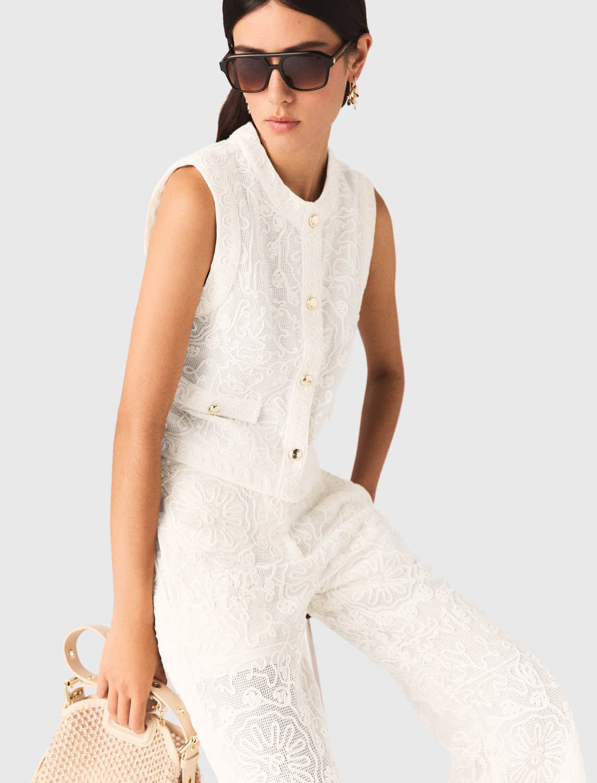 Guipure lace jacket | Maje