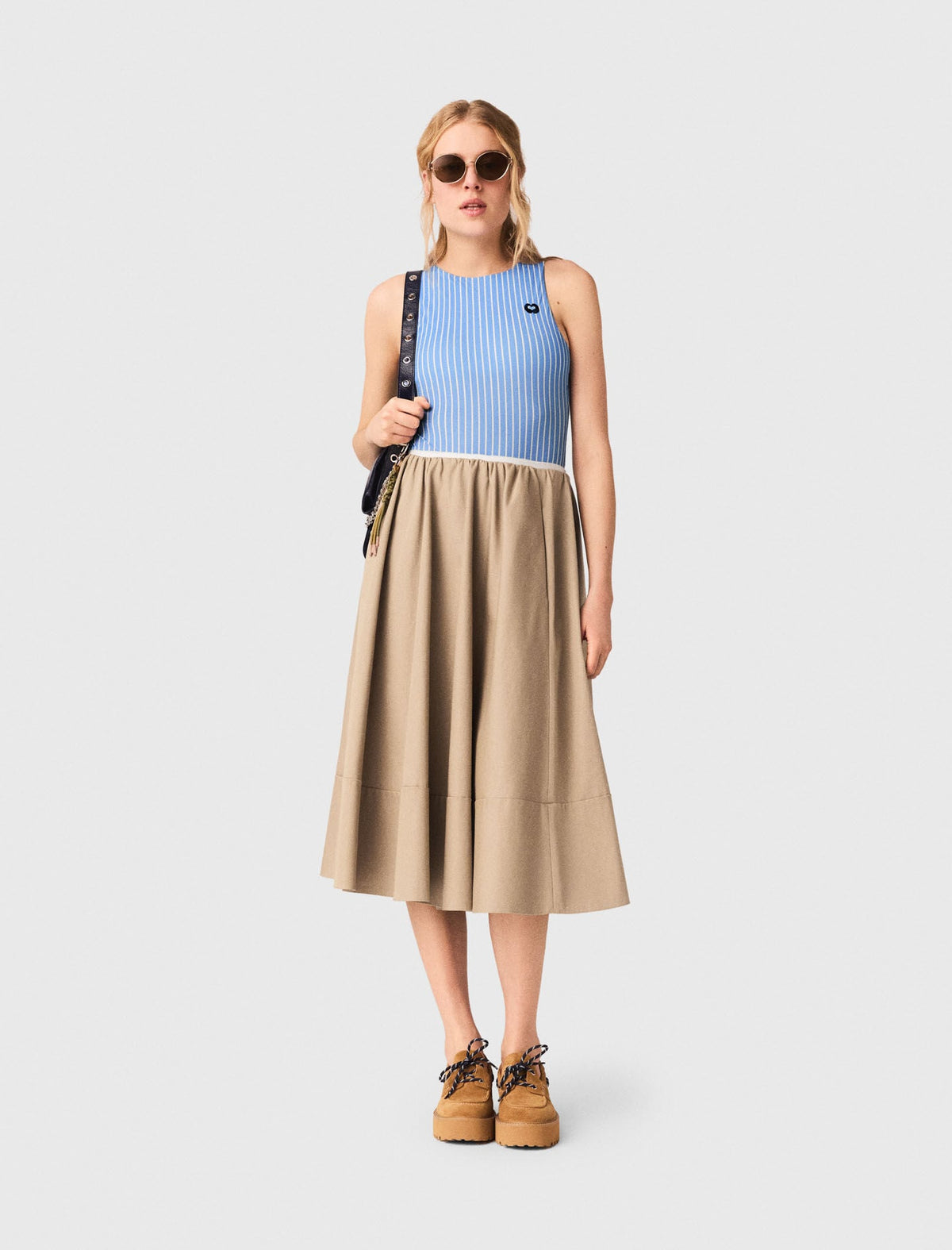 Mid-length cotton skirt | Maje