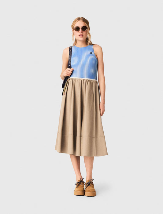 Mid-length cotton skirt | Maje