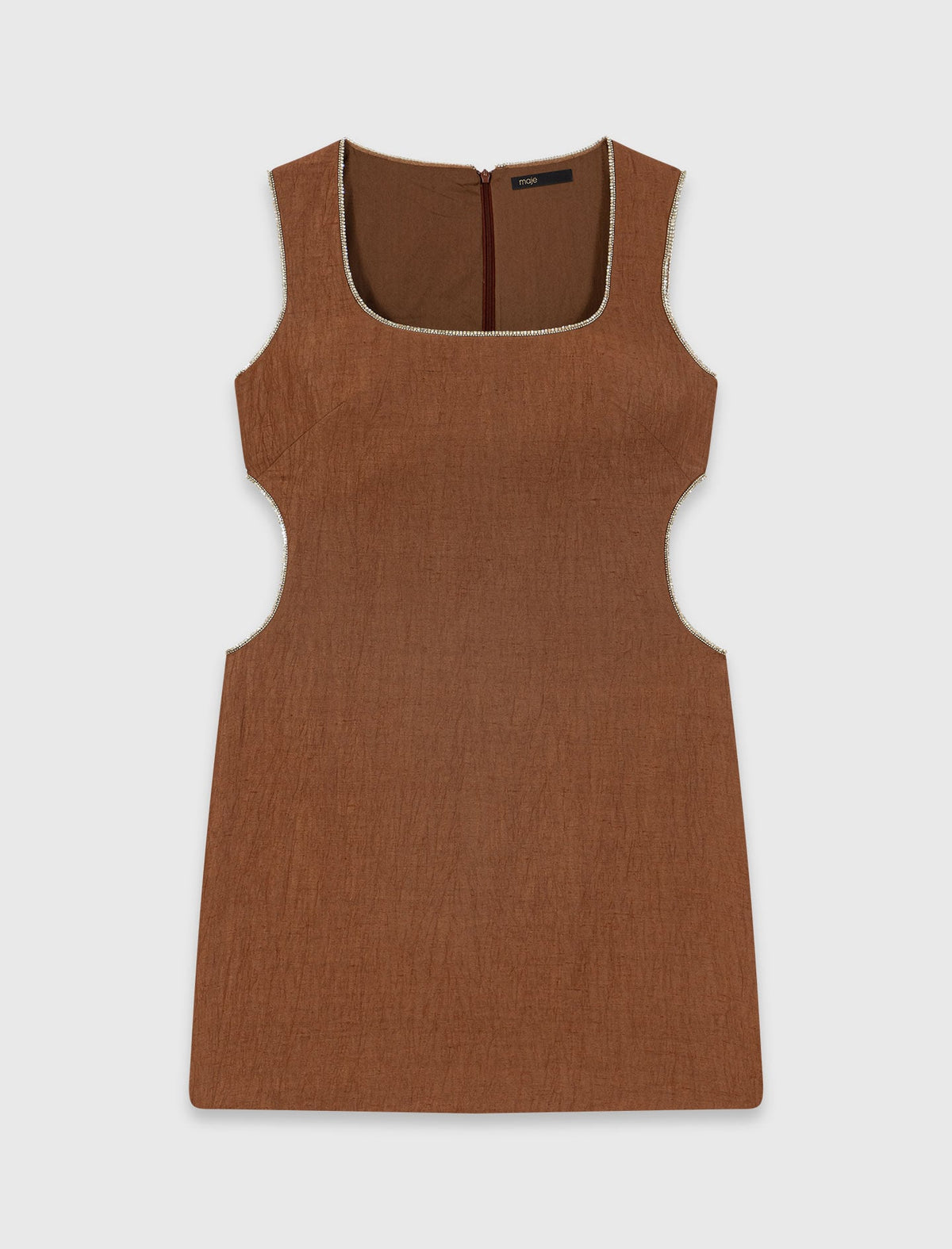 Short linen-blend dress | Maje