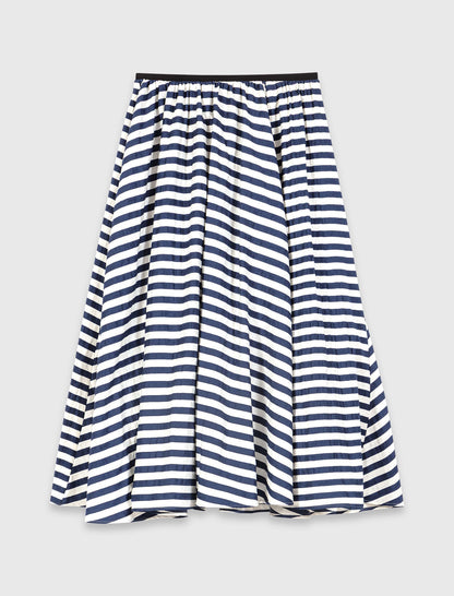 Linen-blend midi skirt | Maje