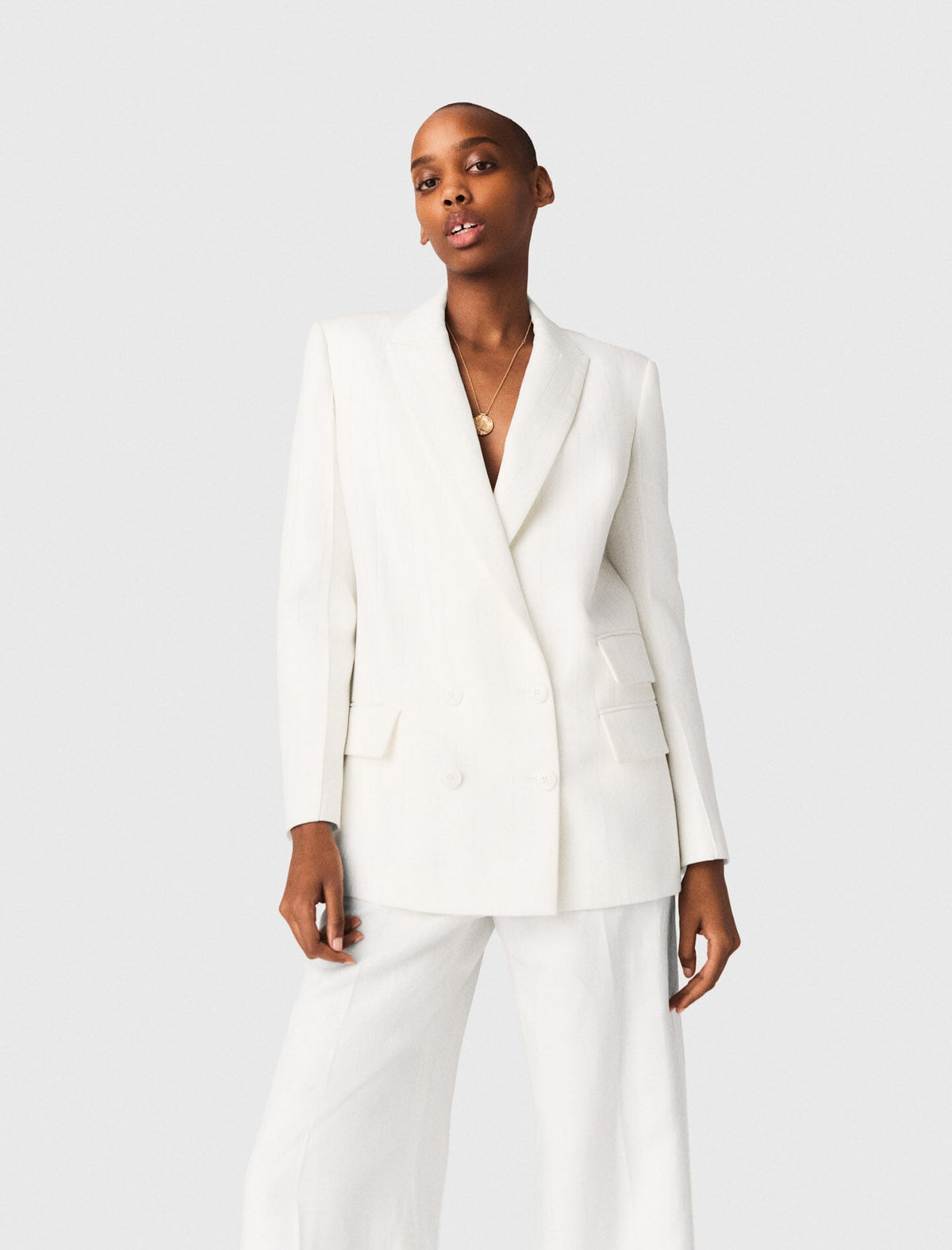 Double-breasted suit jacket | Maje
