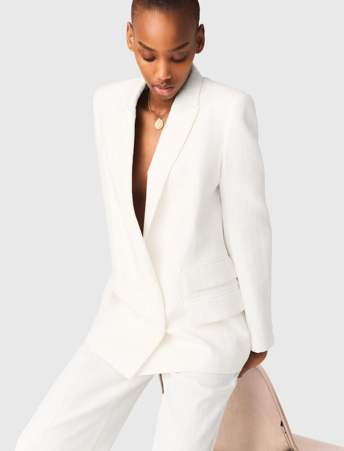 Double-breasted suit jacket | Maje