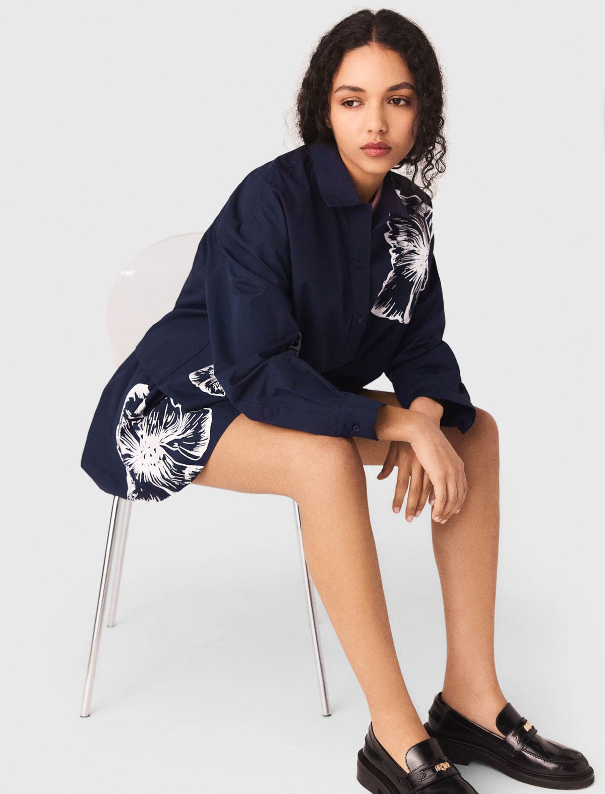 Cropped cotton shirt | Maje