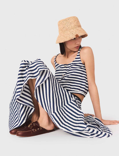 Linen-blend top | Maje