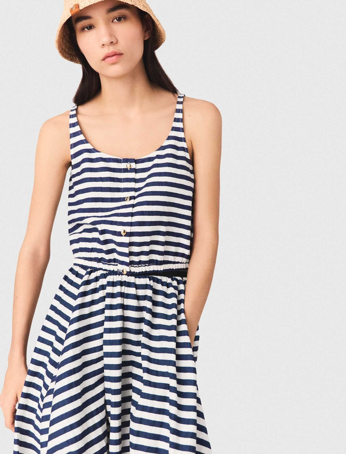 Linen-blend top | Maje
