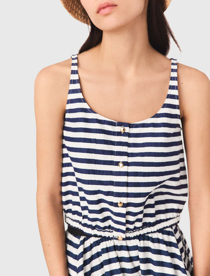 Linen-blend top | Maje