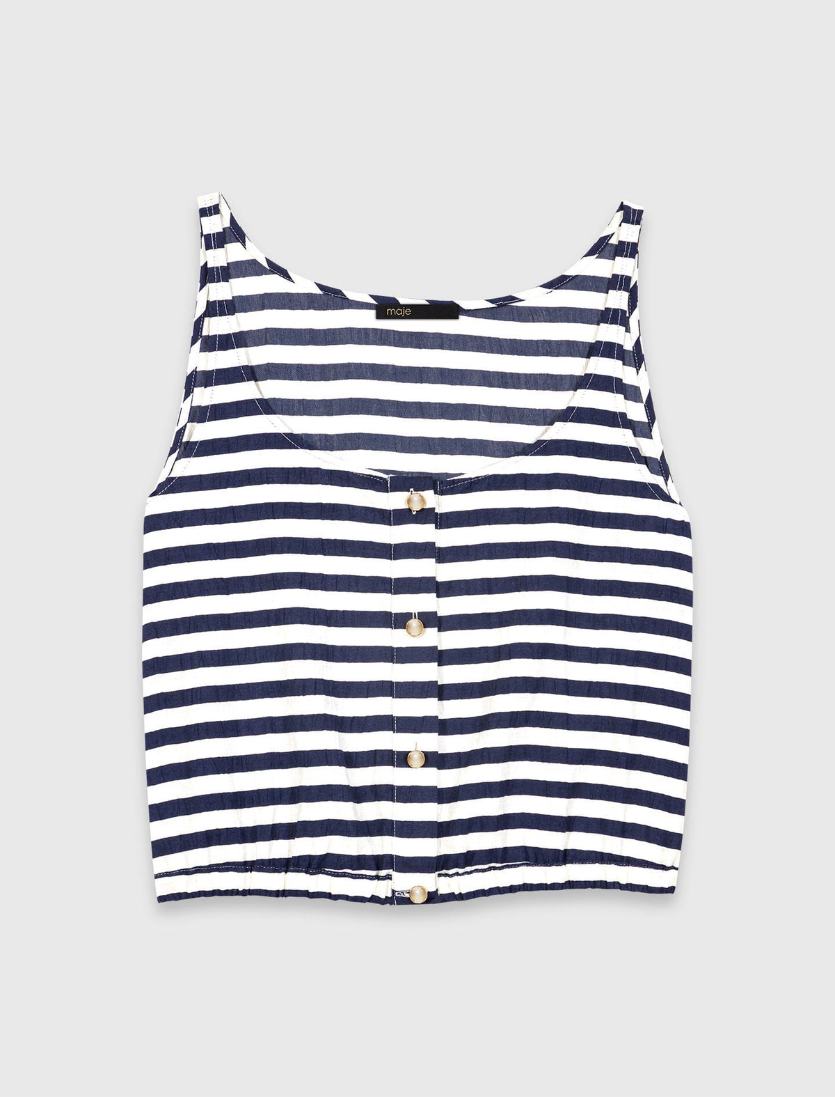 Linen-blend top | Maje