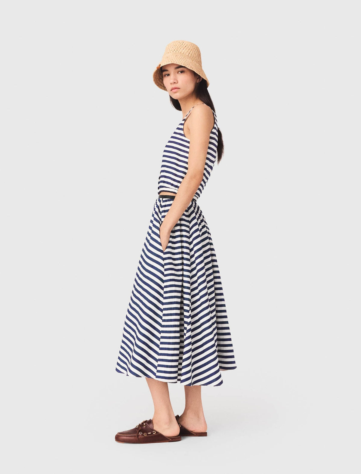 Linen-blend top | Maje