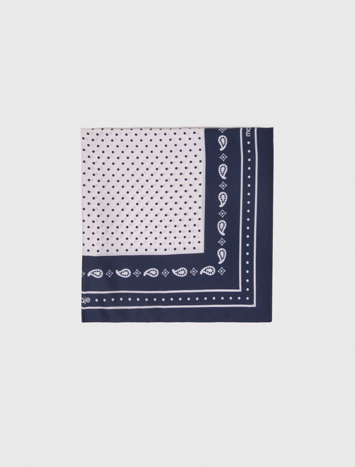 60x60 silk print bandana | Maje