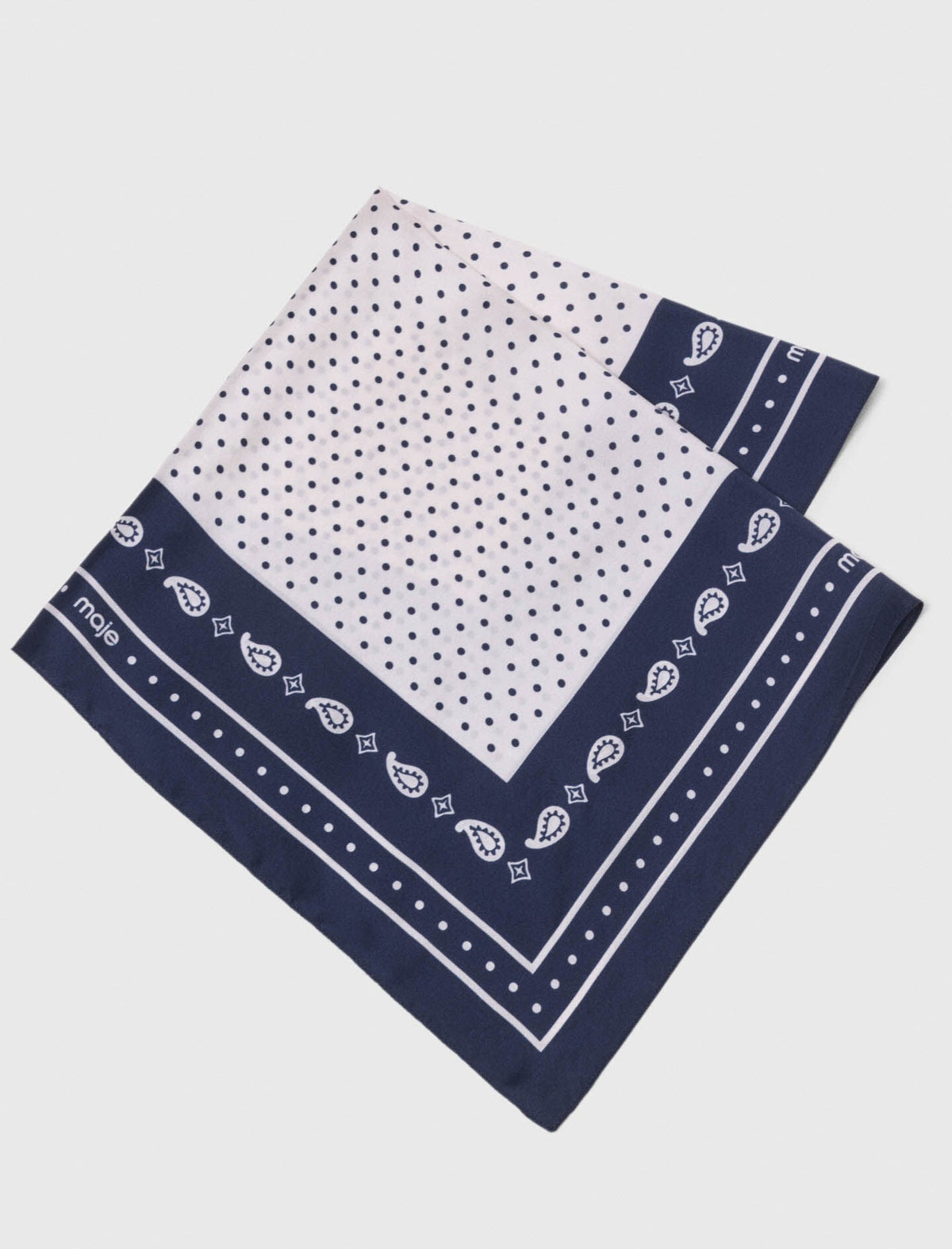 60x60 silk print bandana | Maje
