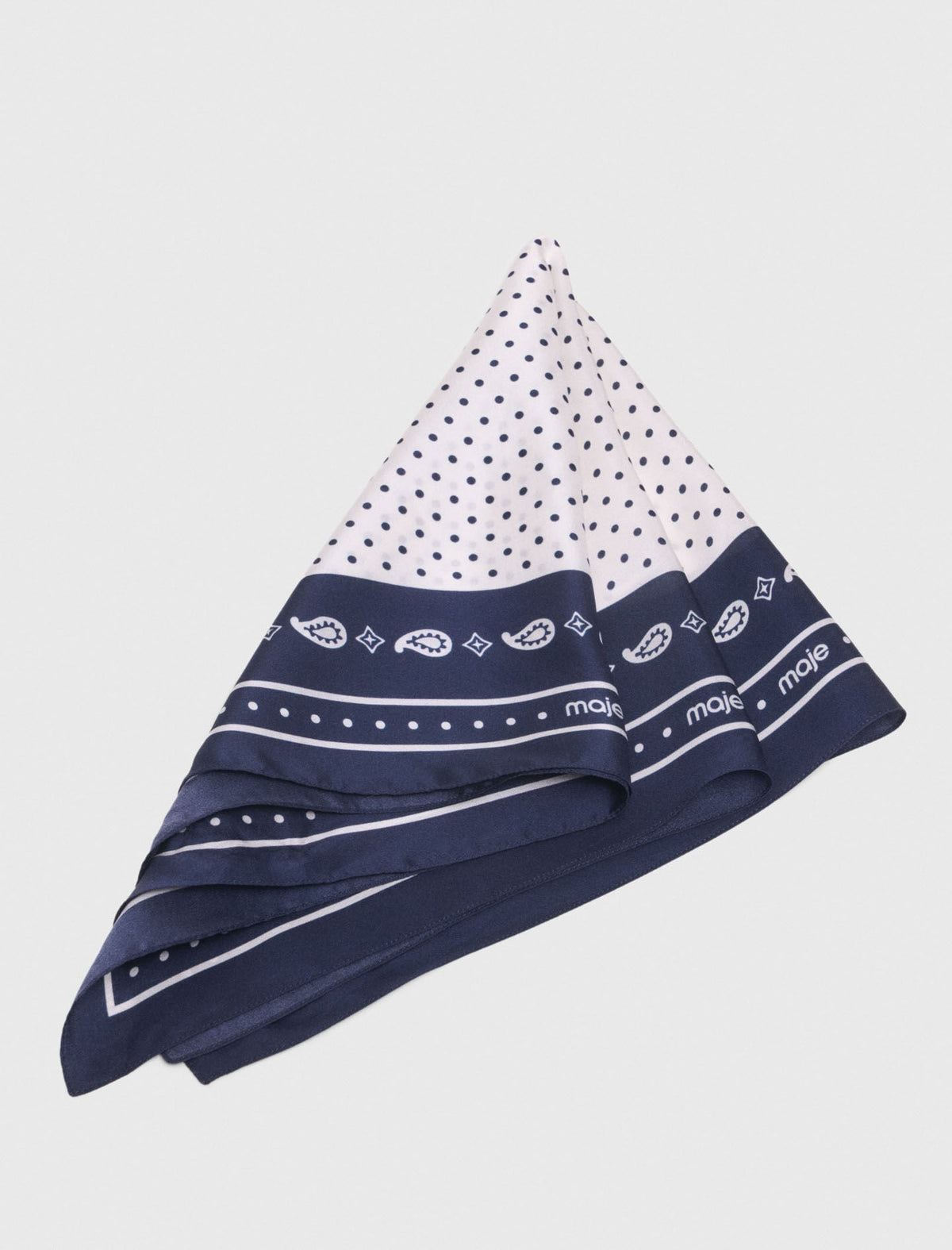 60x60 silk print bandana | Maje