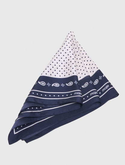 60x60 silk print bandana | Maje