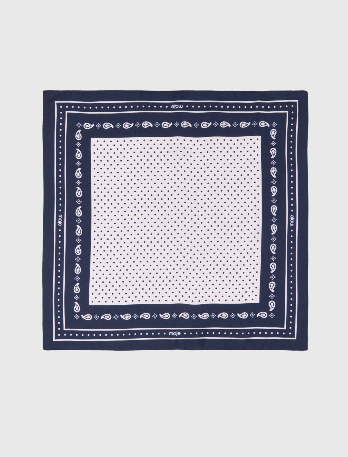 60x60 silk print bandana | Maje