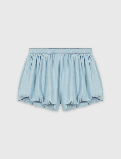Chambray balloon skort | Maje