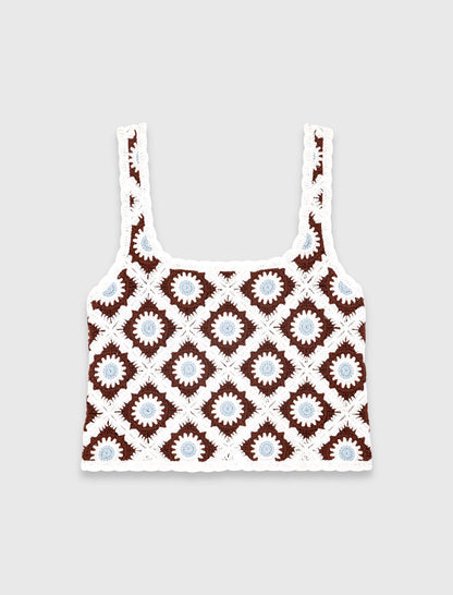 Floral Crochet Top | Maje