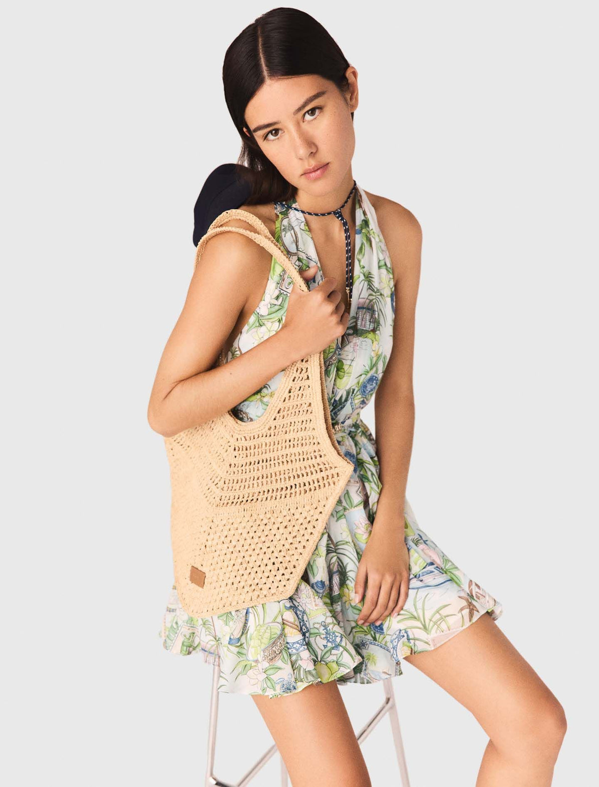 Natural raffia bag | Maje