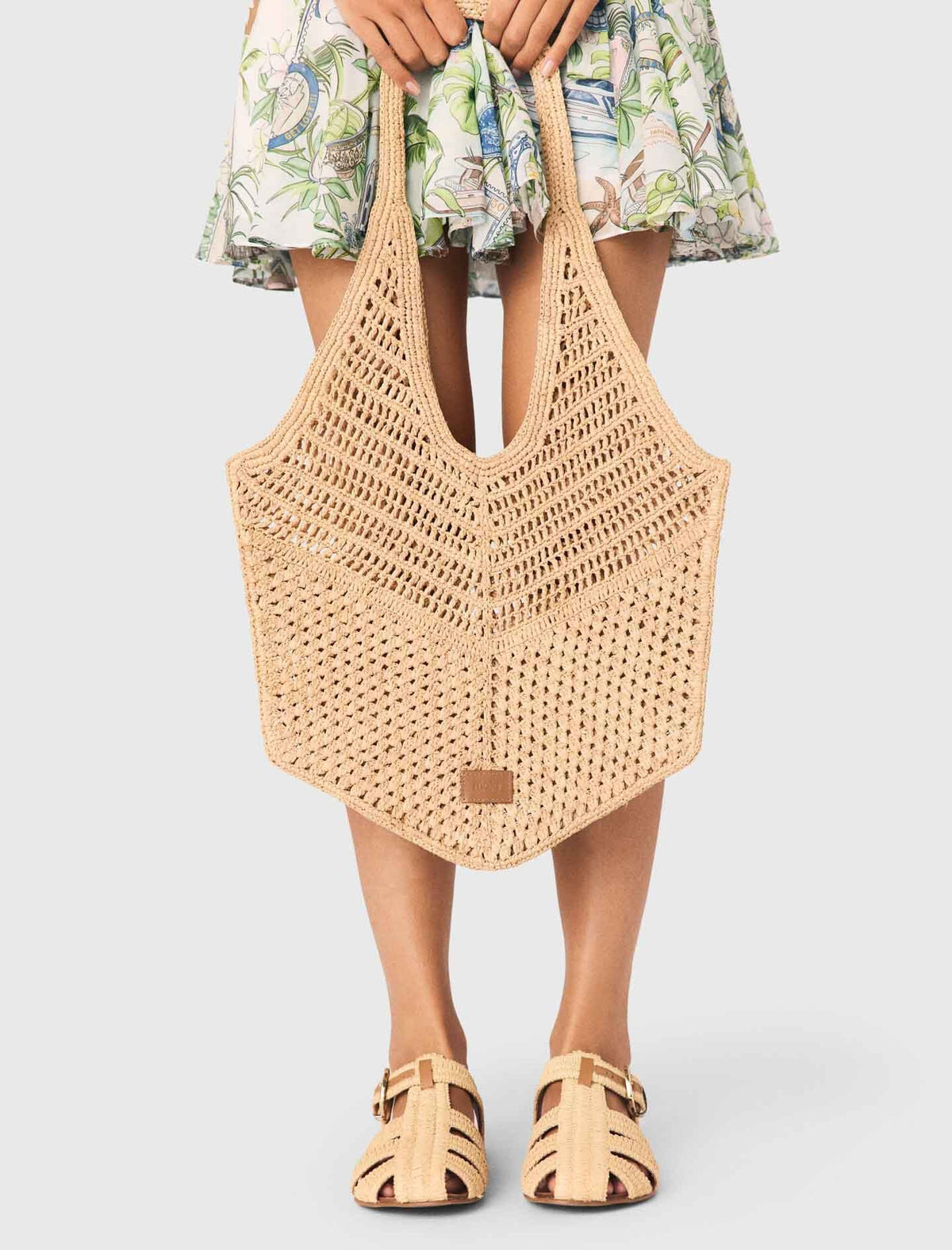 Natural raffia bag | Maje
