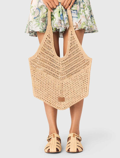 Natural raffia bag | Maje
