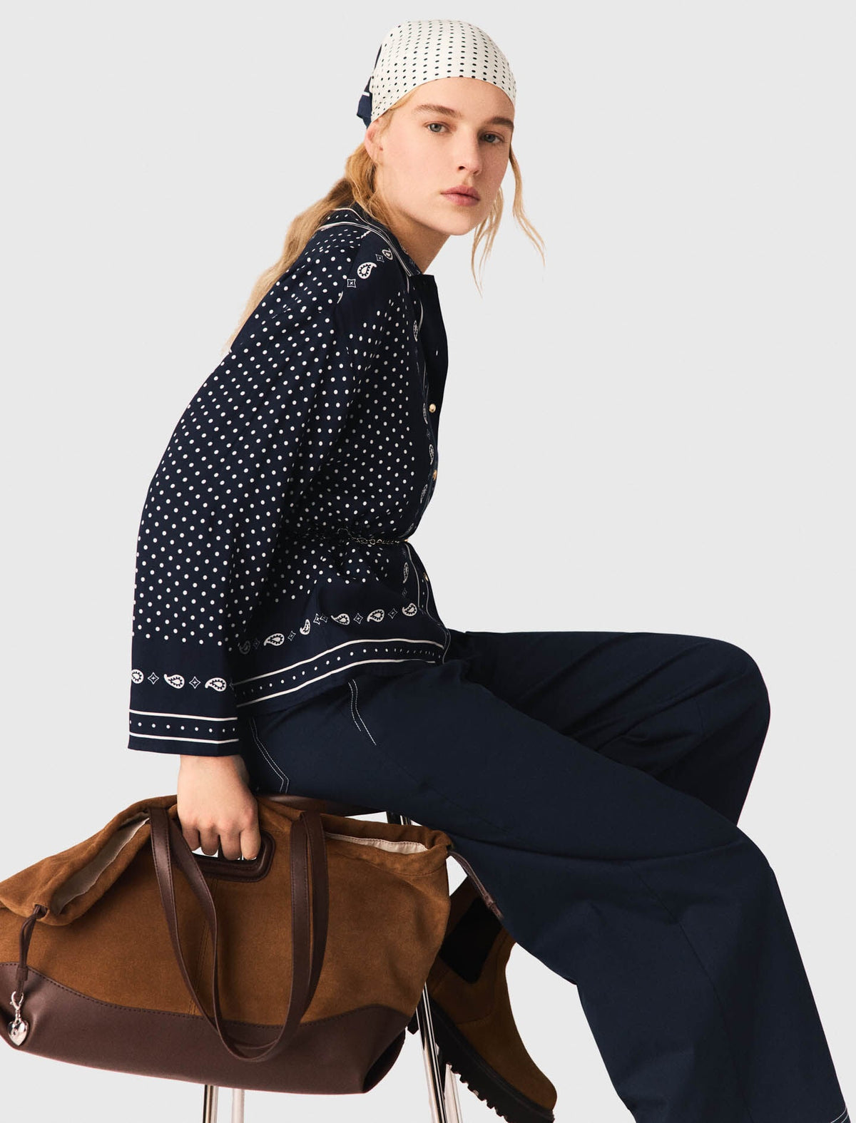 Flowing printed shirt | Maje