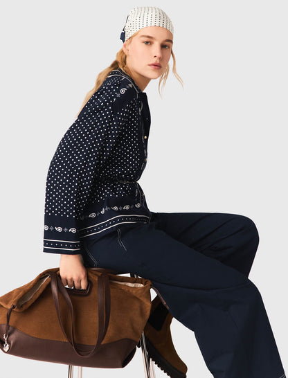 Flowing printed shirt | Maje