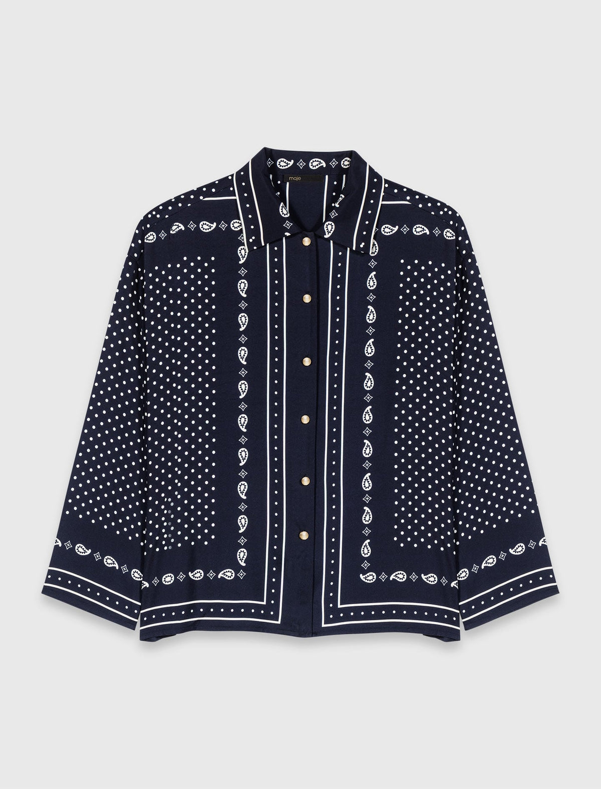 Flowing printed shirt | Maje
