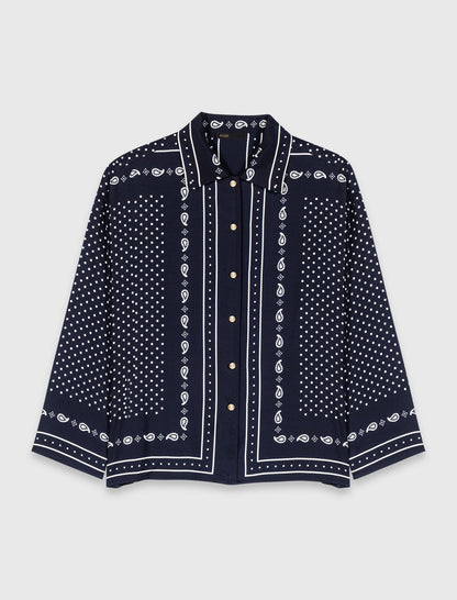 Flowing printed shirt | Maje