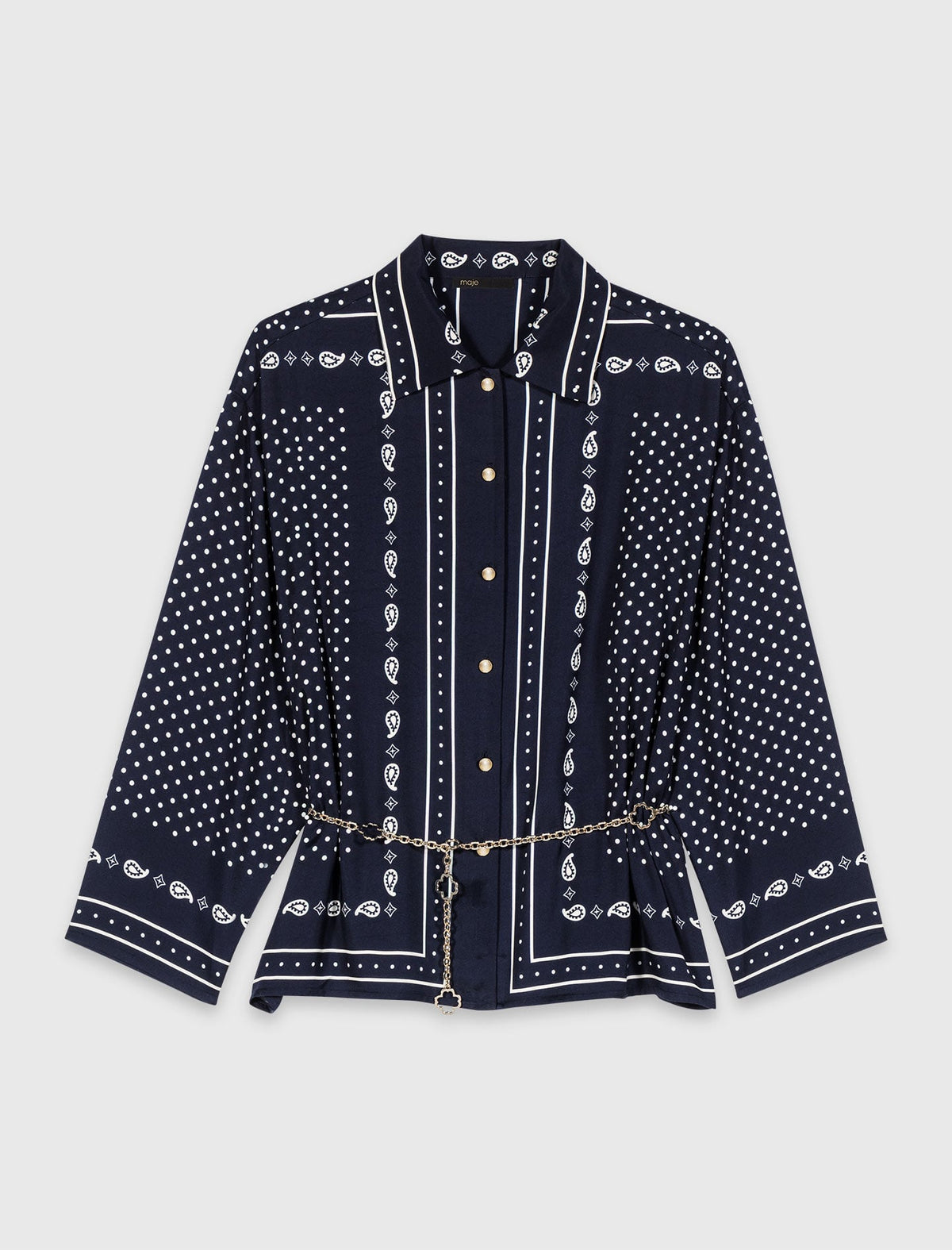 Flowing printed shirt | Maje