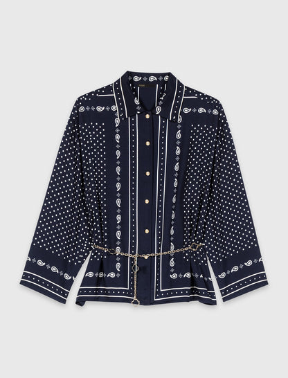 Flowing printed shirt | Maje