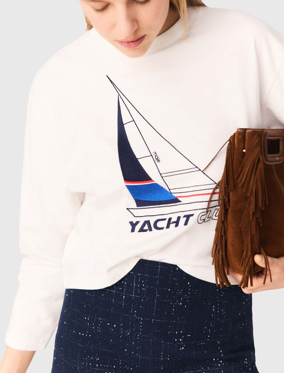 Boat print T-shirt | Maje