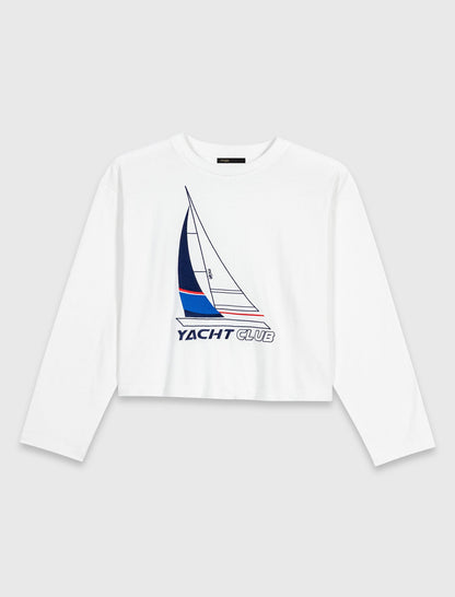 Boat print T-shirt | Maje