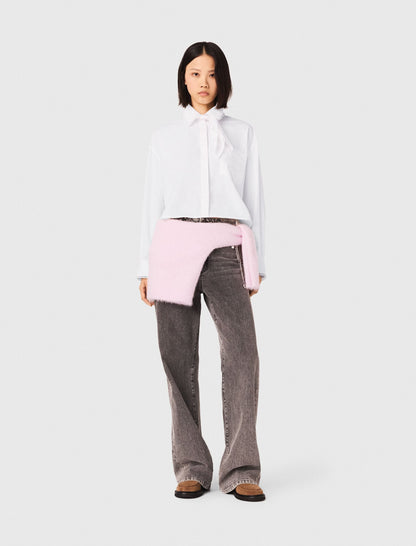 Crochet collar shirt | Maje