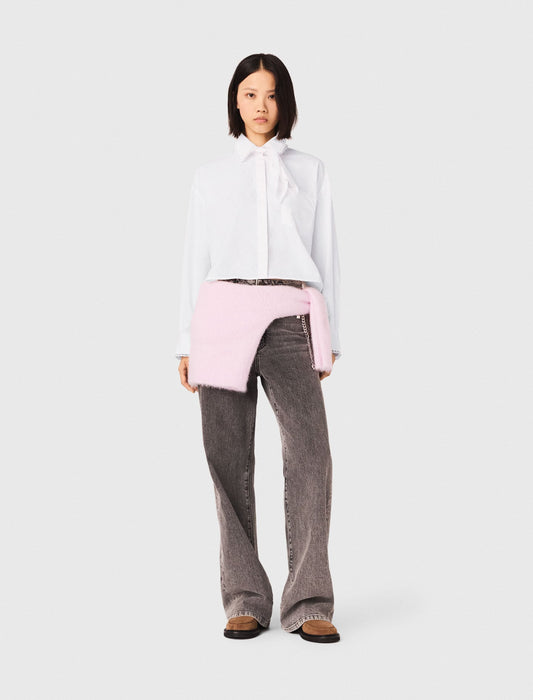 Crochet collar shirt | Maje